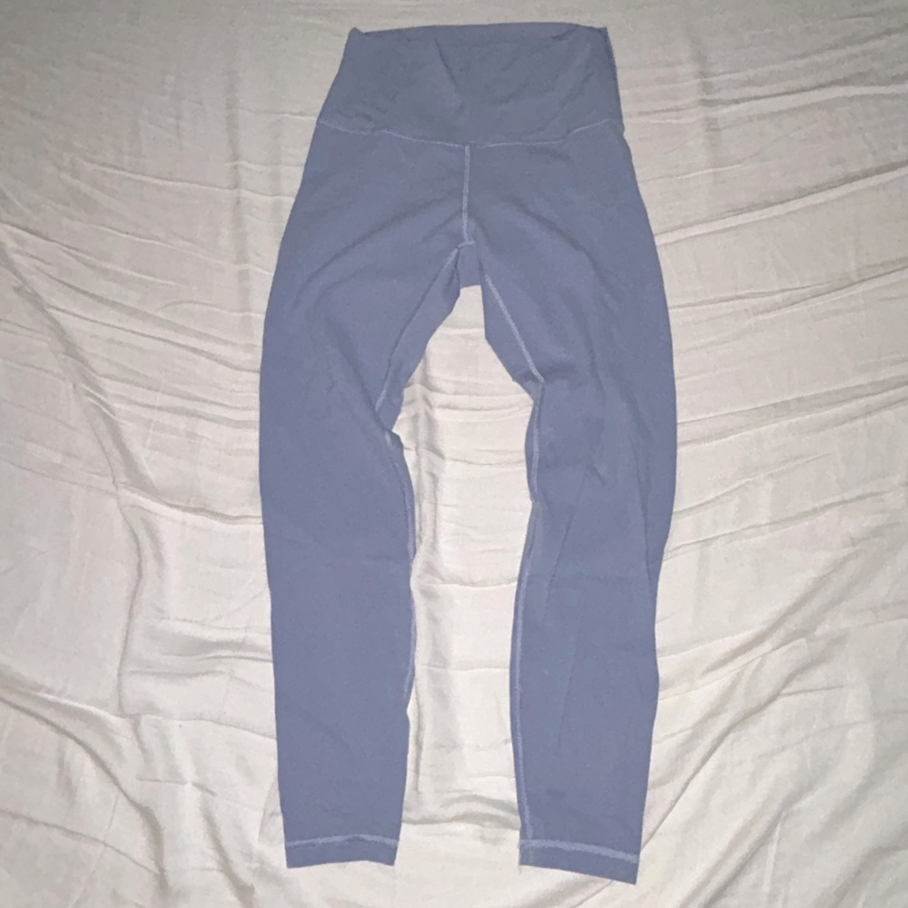 butter soft baby blue leggings